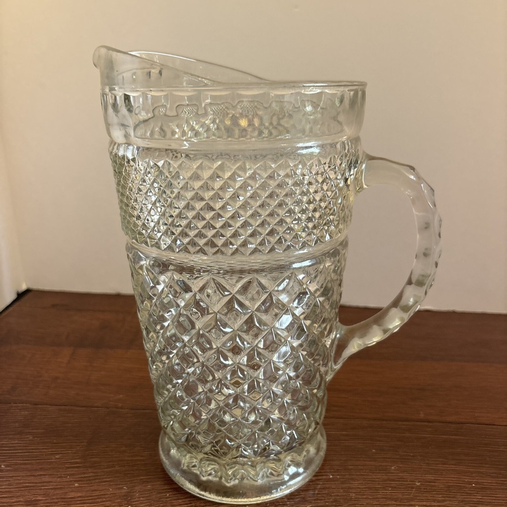 Wexford 9" Large 64 Oz Glass Pitcher By Anchor Hocking